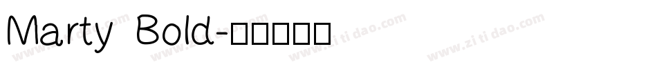 Marty Bold字体转换